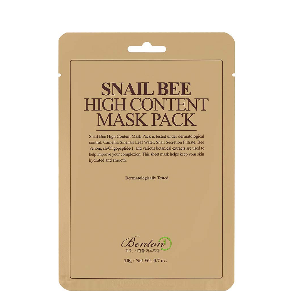 Benton Snail Bee High Content Sheet Mask 20g / 0.7oz X 10 Pack