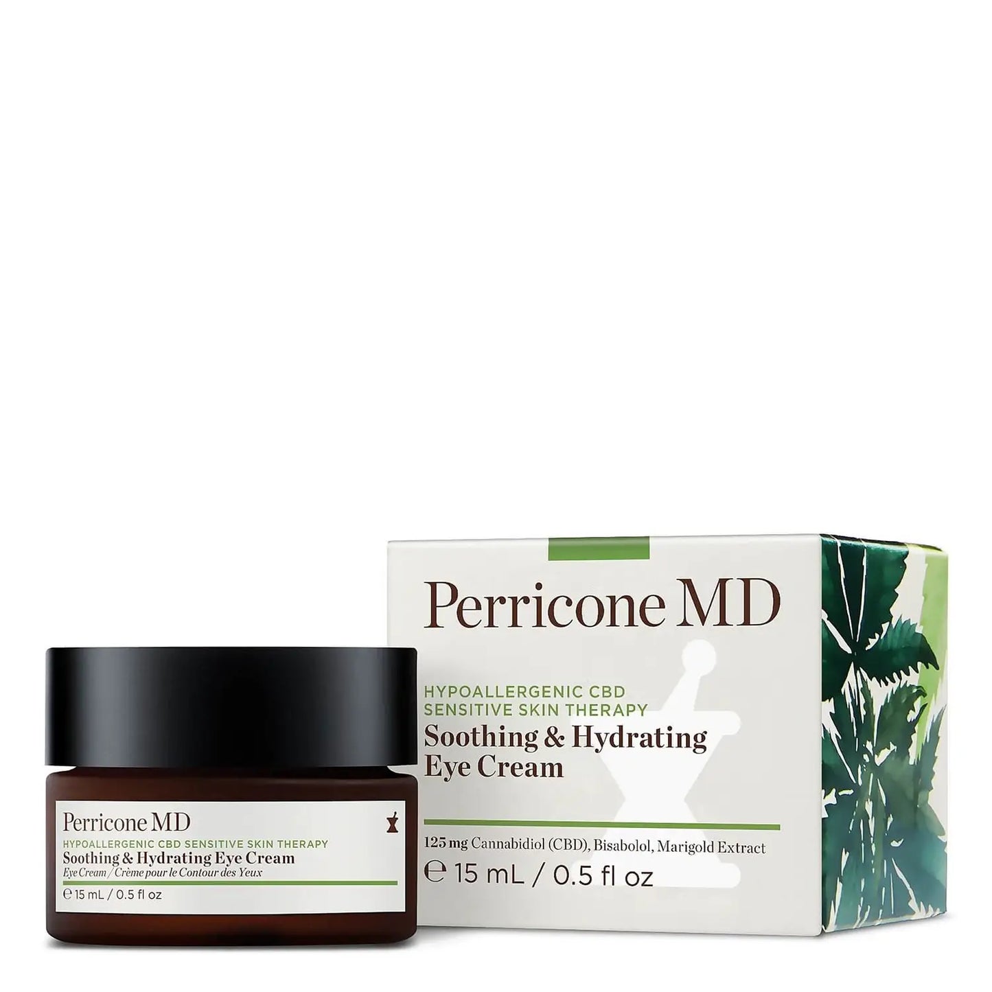 Perricone MD Hypoallergenic CBD Sensitive Skin Therapy Soothing & Hydrating Eye Cream 15ml packaging