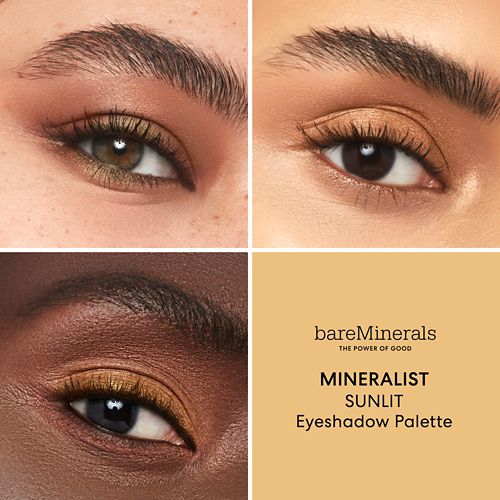 bareMinerals Mineralist Eyeshadow Palette - examples on skin
