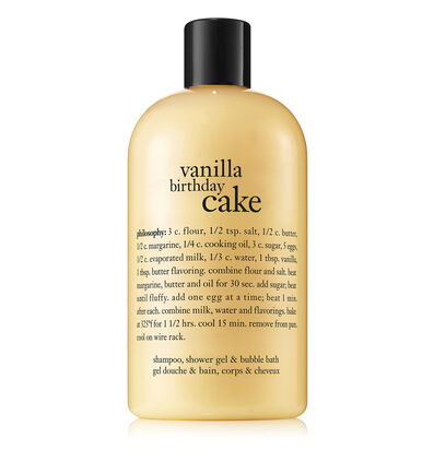 Philosophy Vanilla Birthday Cake Shampoo, Shower Gel & Bubble Bath 480 ml