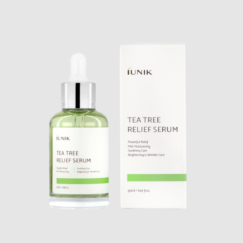 iUNIK Tea Tree Relief Serum packaging