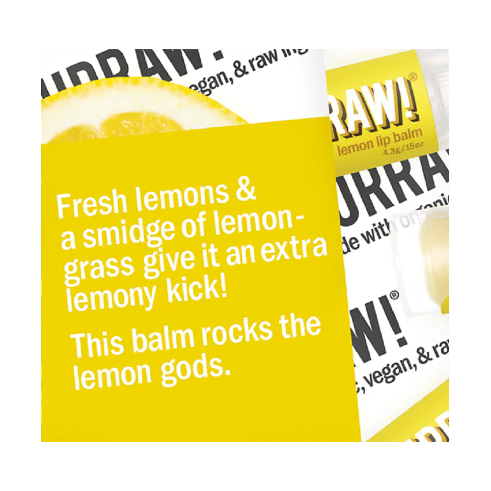 Hurraw Lip Balm - Lemon 4.8g / 0.17oz