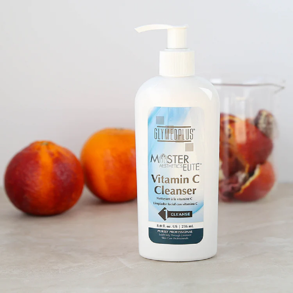 GlyMed Plus Master Aesthetics Elite Vitamin C Cleanser press shot